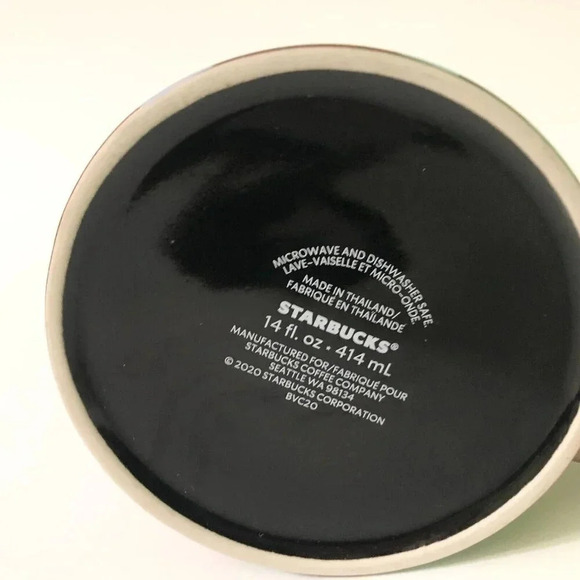 2020 Starbucks Coffee Mug Brown Bronze Copper Tone Floral Coffee Mug 14 oz - Picture 9 of 11